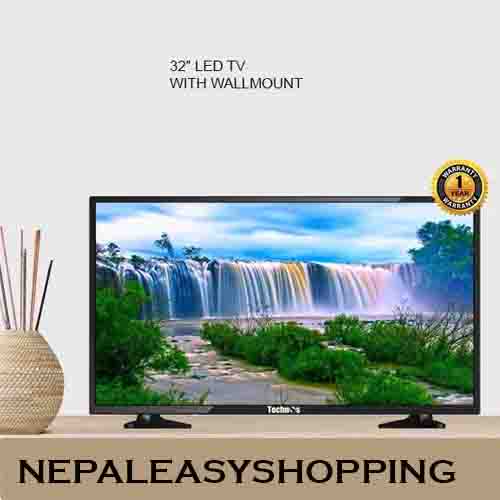 Technos 32" LED TV With Wall Mount